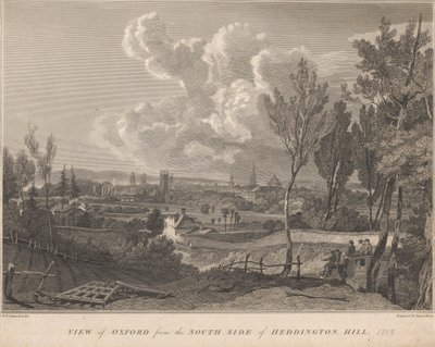 Vista de Oxford desde el lado sur de Heddington Hill de James Basire