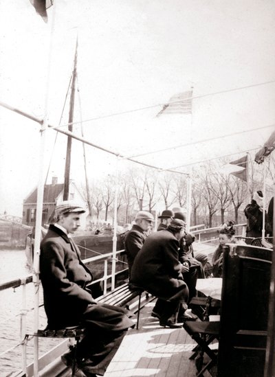 Pasajeros en barco, Broek, Países Bajos, 1898 de James Batkin