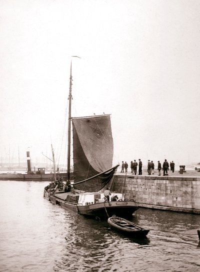 Barco de canal, Isla Marken, Países Bajos, 1898 de James Batkin