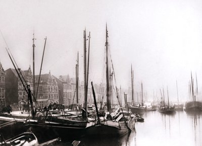 Barcos del canal, Róterdam, 1898 de James Batkin