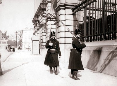 Guardias patrullando, Bruselas, 1898 de James Batkin