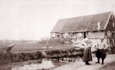 Habitantes de la isla de Marken, Países Bajos, 1898 de James Batkin