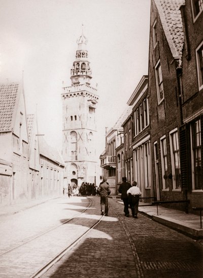 Escena callejera, Monnickendam, Países Bajos, 1898 de James Batkin