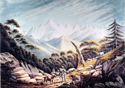 Pastores nepaleses en el Himalaya, 1826 de James Bolivar Manson
