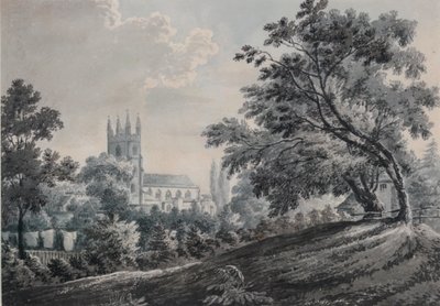 Iglesia de Croydon desde Duppas Hill Terrace, 1925 de James Bourne