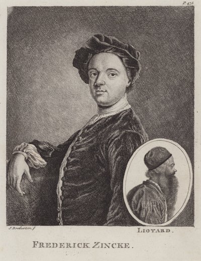 Christian Friedrich Zincke, miniaturista alemán de James Bretherton