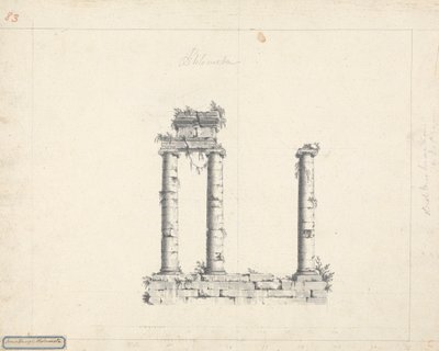 Templo jónico Ptolmeta de James Bruce