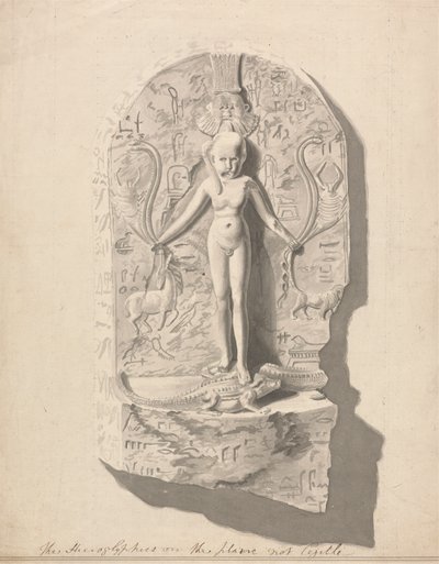 No.1 Tabla de jeroglíficos encontrados en Axum de James Bruce