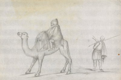 Viajero y hombre a lomos de un camello de James Bruce