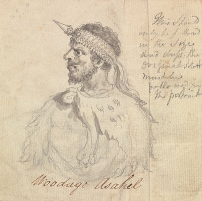 Woodage Asahel con diadema ceremonial de James Bruce
