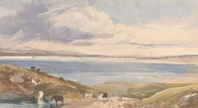 Paisaje junto a la costa con camino en primer plano de James Bulwer