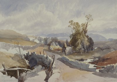 Camino rural con cabañas de James Burrell Smith