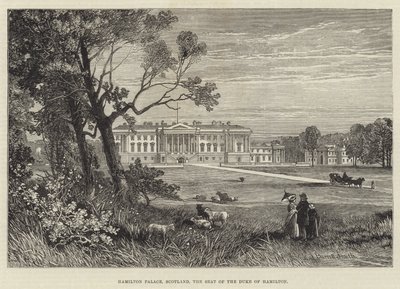 Palacio de Hamilton, Escocia, la residencia del duque de Hamilton de James Burrell Smith