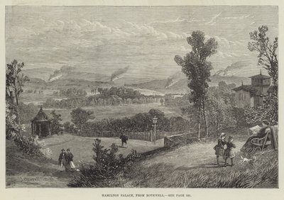 Palacio de Hamilton, desde Bothwell de James Burrell Smith