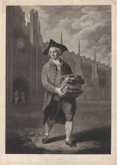 Portret de John Nicholson John Nicholson Mappesiana Bibliotheca Cantab (título sobre el objeto) de James Caldwall