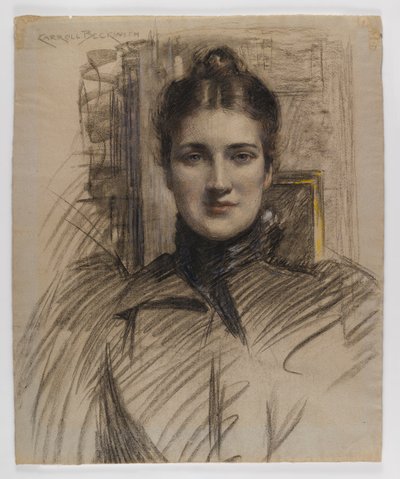 Retrato de Minnie Clark, 1890s de James Carroll Beckwith