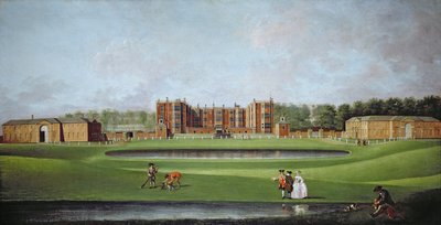 Vista de Temple Newsam House, c.1750 (detalle) de James Chapman