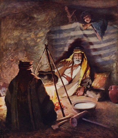 Una casa de cabello, interior de una tienda beduina de James Clark