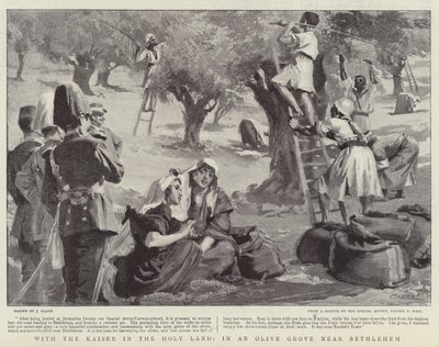 Con el Kaiser en Tierra Santa, en un olivar cerca de Belén de James Clark
