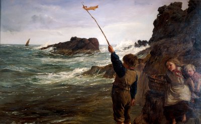Atrapado por la marea, 1869 de James Clarke Hook