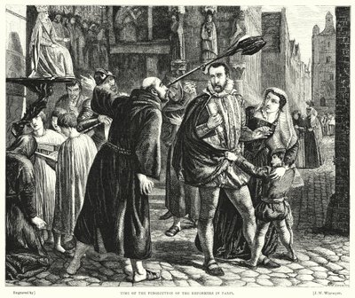 Tiempo de la Persecución de los Reformadores en París de James Clarke Hook