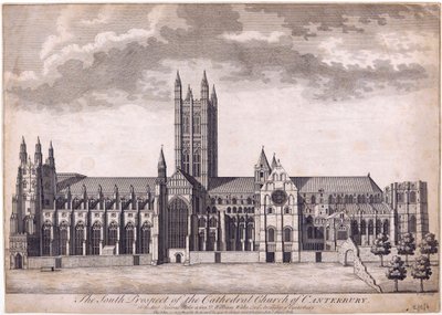 Catedral de Canterbury, c.1716-37 de James Cole