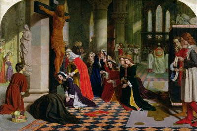 La renuncia de la reina Isabel de Hungría, 1850 de James Collinson
