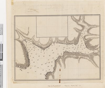 Un plano del puerto de Croque en Terranova de James Cook