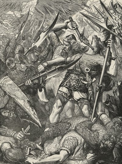 Muerte de Harold en la Batalla de Hastings de James Cooper