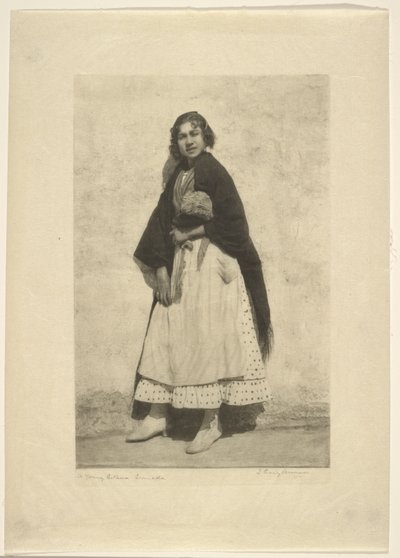 Una joven gitana, Granada de James Craig Annan