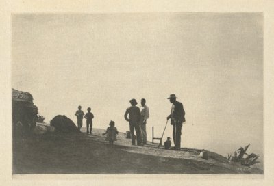 Camera Work: Grupo en un camino de colina - Granada, 1914 de James Craig Annan