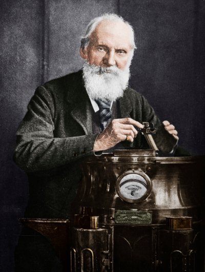 Lord Kelvin, matemático y físico escocés, con su brújula, 1902 de James Craig Annan