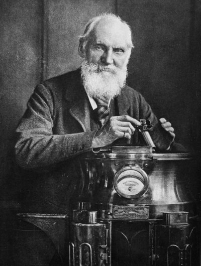 Lord Kelvin, matemático y físico escocés, con su brújula, 1902 de James Craig Annan