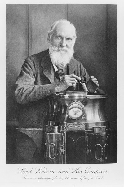Lord Kelvin y su brújula, 1902 de James Craig Annan