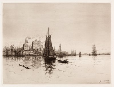 Escena del puerto, 1884 de James Craig Nicoll