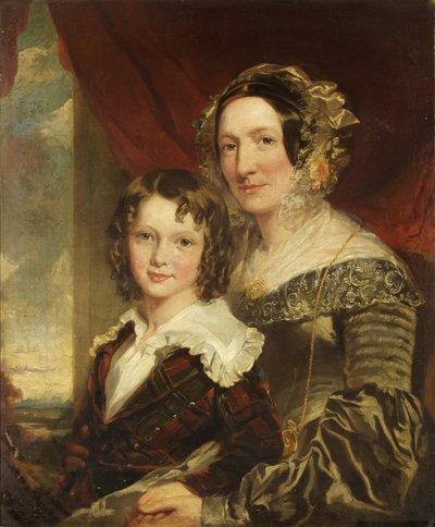 La señora Margaret Moor y su hijo Tom de James Curnock