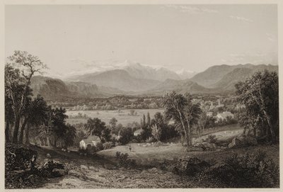 Monte Washington desde el Valle de Conway, después de John F. Kensett, grabado por James Smillie, impreso por J. Dalton de James David Smillie