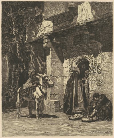 Una dama de El Cairo de visita de James David Smillie, after Frederic Arthur Bridgman