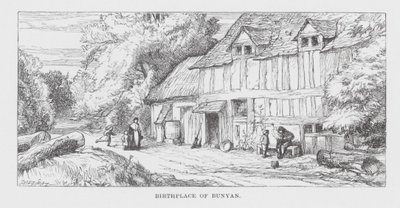 Lugar de nacimiento de Bunyan (grabado) de James Dawson Watson
