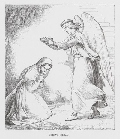 El sueño de Mercy (grabado) de James Dawson Watson