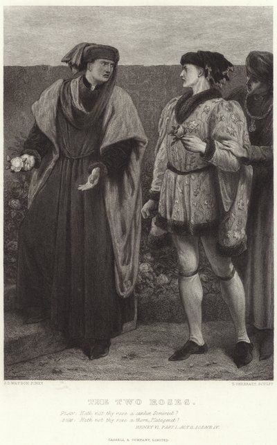 Las dos rosas, Enrique VI, Parte I, Acto II, Escena IV de James Dawson Watson