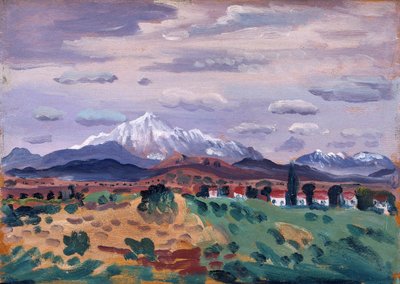 Canigou en la nieve, 1908-1914 de James Dickson Innes