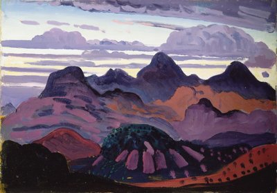 Crepúsculo profundo, Pirineos, c.1912-13 de James Dickson Innes