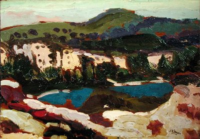La piscina azul, Dorset de James Dickson Innes
