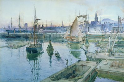 Dundee desde el puerto, 1888 de James Douglas