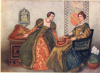 Portia y Nerissa, ilustración de 