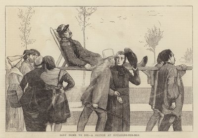 Enviado a casa para morir, un boceto en Boulogne-sur-Mer de James Dromgole Linton