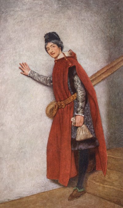 El mercader de Venecia de Shakespeare: Jessica (litografía en color) de James Dromgole Linton