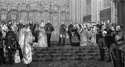 El Matrimonio del Duque y la Duquesa de Albany, 27 de abril de 1882, 1900 de James Dromgole Linton