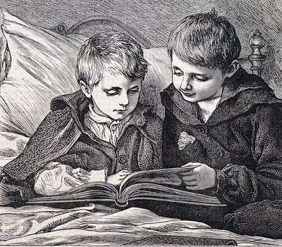 Ilustración que representa a hermanos de James Dromgole Linton